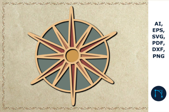 3d Layer Boho Sun SVG Cut File Review