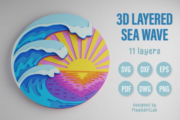 3d Layered Sea Wave Embroidery Review