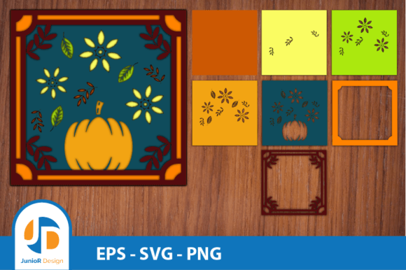 3D Shadow Box Pumpkin and Flower SVG Review