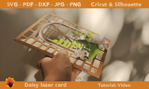 3D Window Daisy Laser Greeting Card: Laser Cutting Cards Review