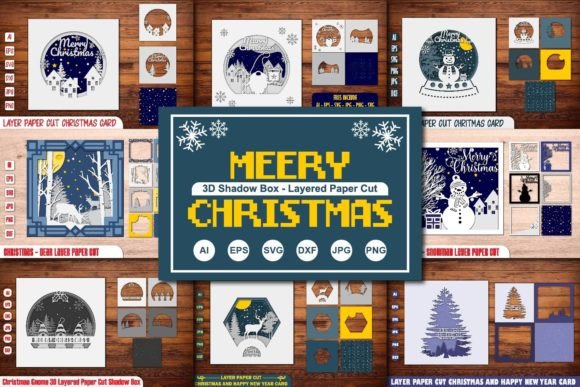 Christmas 3D Shadow Box Bundle: A 3D SVG Review for Shadow Boxes Sellers