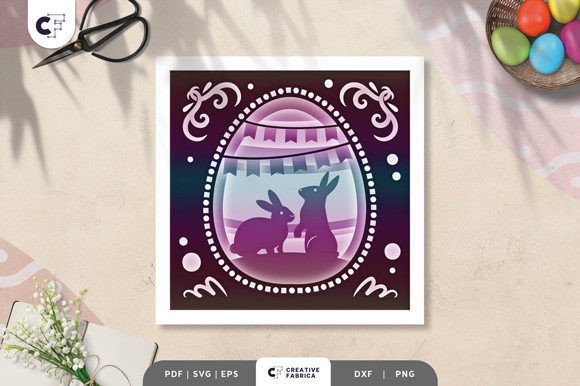 Easter Egg with Bunny 3D Shadow Box: A Brand Designer’s Review