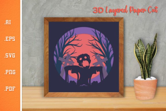 Halloween Zombie - 3D SVG Paper Cut 8 Review