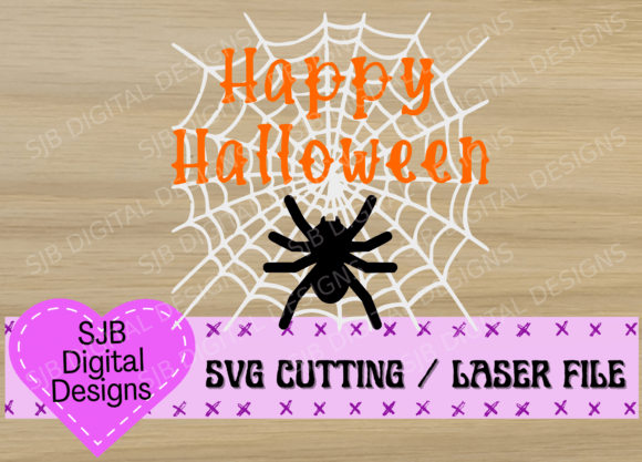 Happy Halloween Plaque Web, Layered 3d