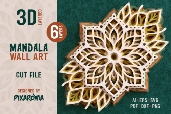 Layered 3D Mandala Wall Art Cut File Review