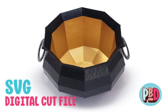 Lucky Cauldron 3D Papercraft: A Designer’s Review of This 3D SVG Shapes Asset