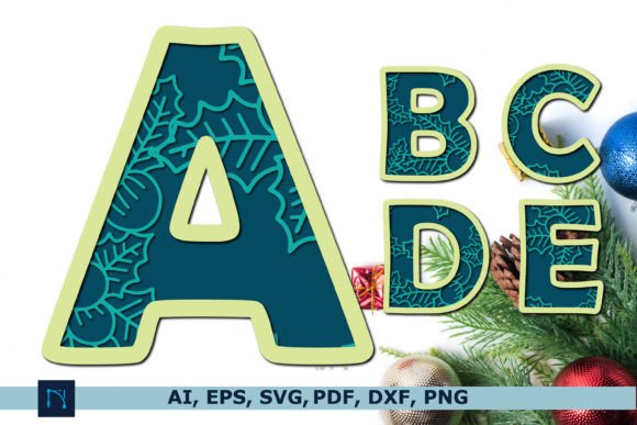 Reviewing the 3D Christmas Pattern Alphabet SVG Bundle