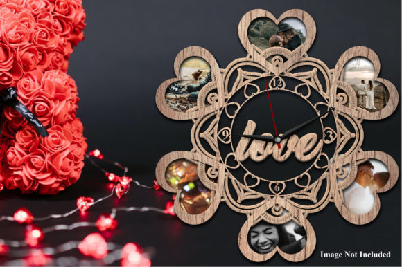 Valentine 3D Wall Clock Laser Cut Review